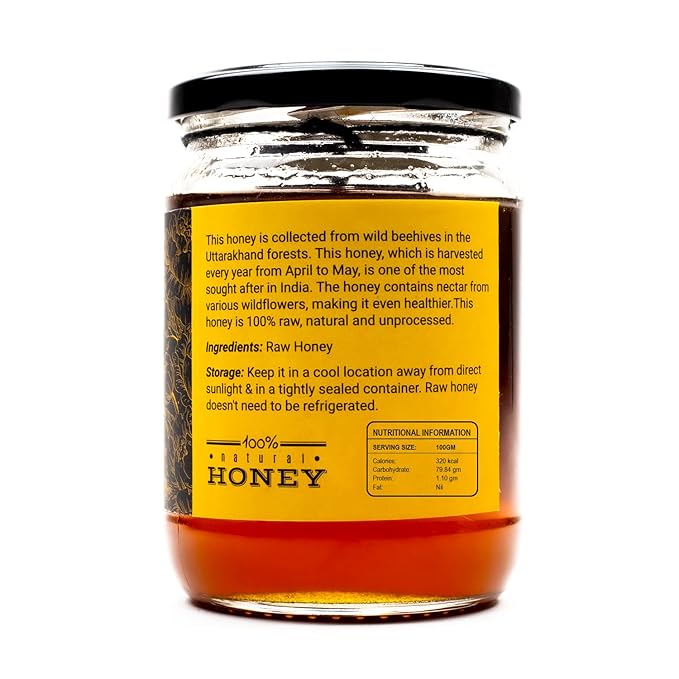 Shifaya Health Himalayan Wild Honey From Uttarakhand Forests|100% Raw,Natural And Unprocessed Honey(600)