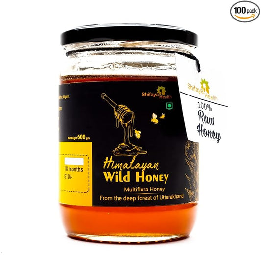 Shifaya Health Himalayan Wild Honey From Uttarakhand Forests|100% Raw,Natural And Unprocessed Honey(600)
