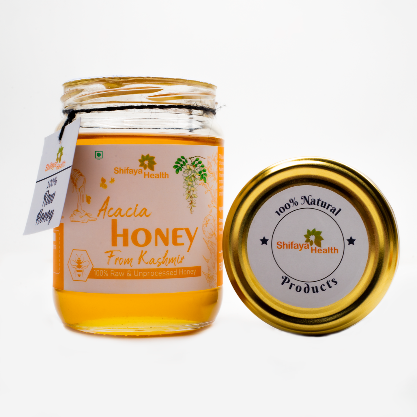 Acacia Honey - Kashmir | Unprocessed and Raw Honey (600 gms)
