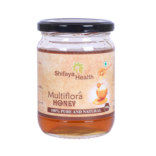 Pure Raw Multiflora Honey – Natural & Unprocessed - 600 gm
