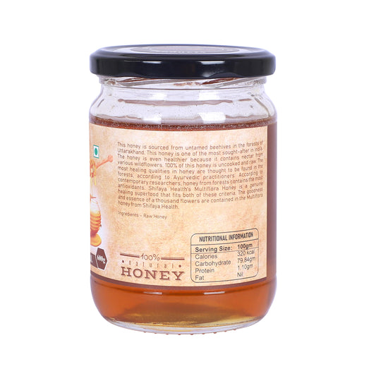 Pure Raw Multiflora Honey – Natural & Unprocessed - 600 gm