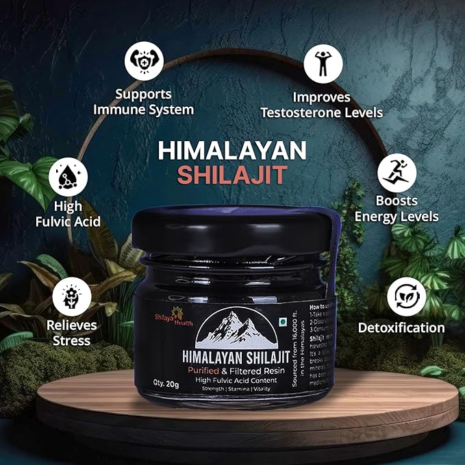 Pure Himalayan Shilajit Resin – 100% Authentic, Ayurvedic Supplement for Energy, Stamina & Men’s Health - 20 gm