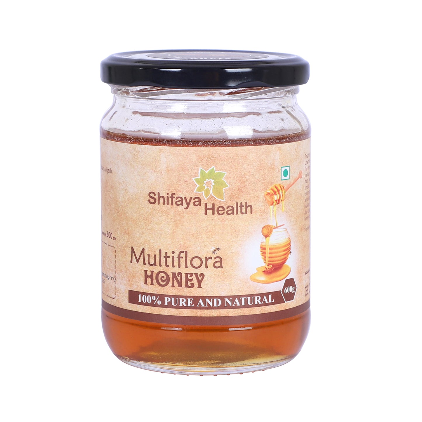Pure Raw Multiflora Honey – Natural & Unprocessed - 600 gm